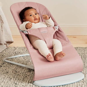 BabyBjörn Bliss Woven Petal Quilt Baby Bouncer - Dusty Pink-Baby Bouncers-Dusty Pink- | Natural Baby Shower