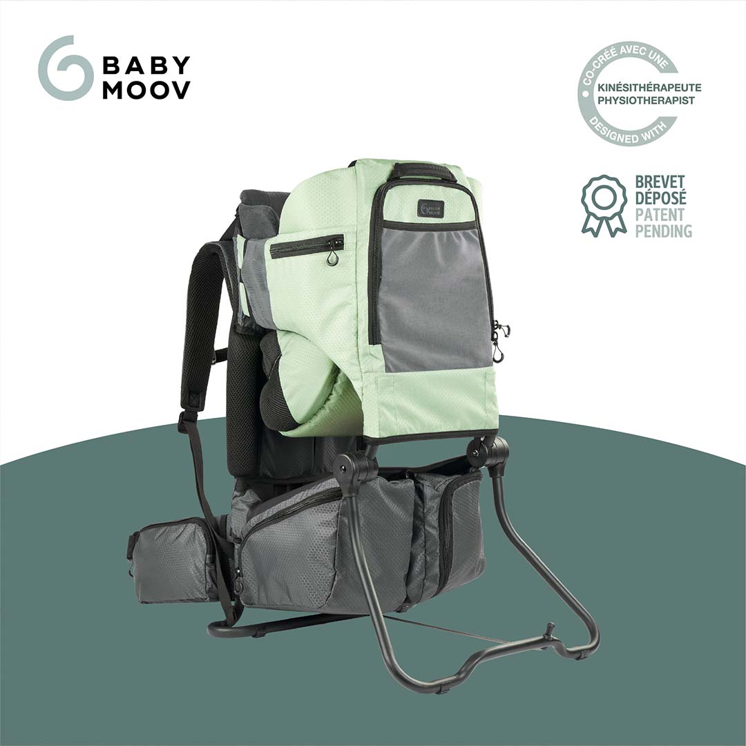 Babymoov Moov & Hike Baby Carrier - Sage Green-Baby Carriers-Sage Green- | Natural Baby Shower