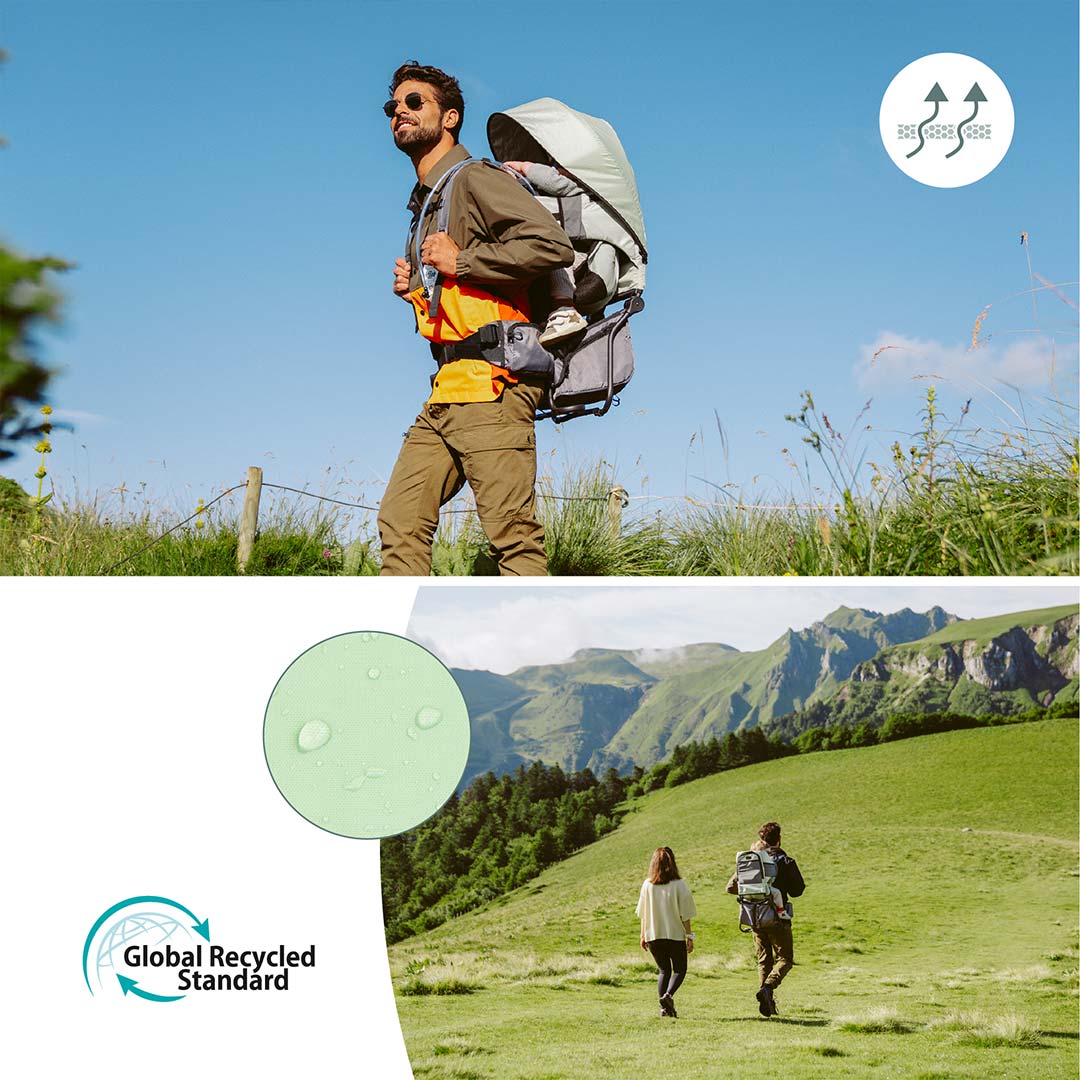 Babymoov Moov & Hike Baby Carrier - Sage Green-Baby Carriers-Sage Green- | Natural Baby Shower