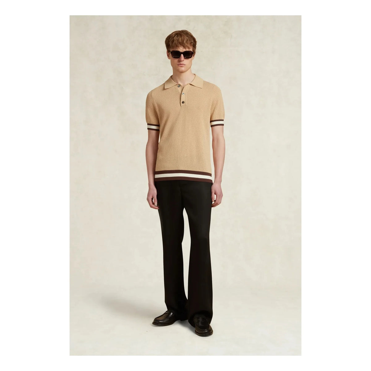 Ché Studios - Quinn Polo T-Shirt | Camel
