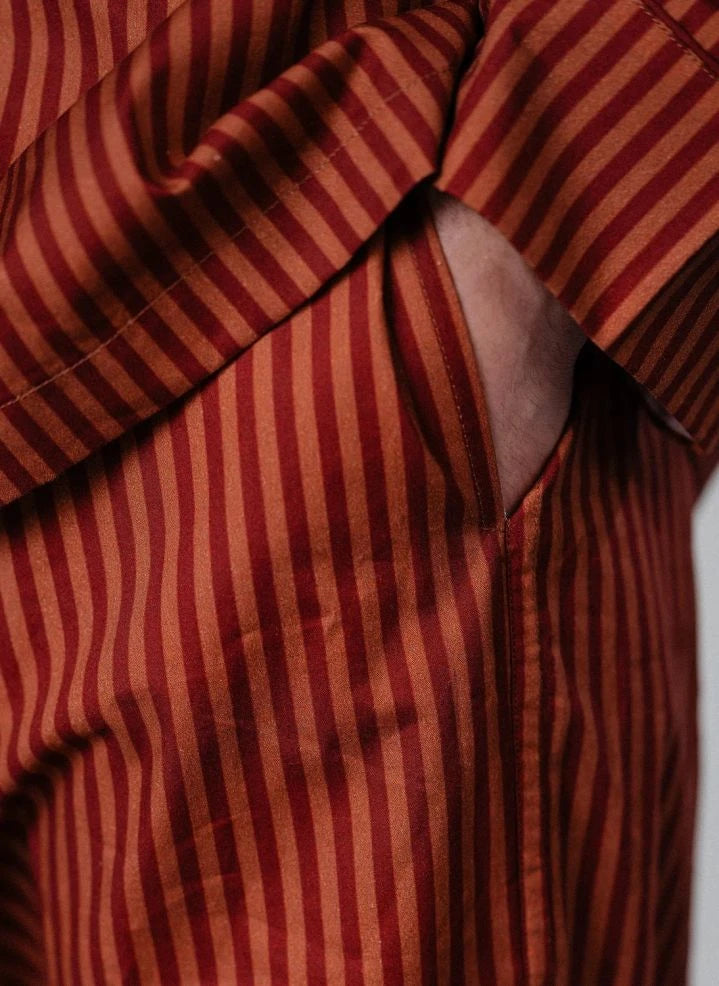 Pockies - Striped Pajama Pants | Red