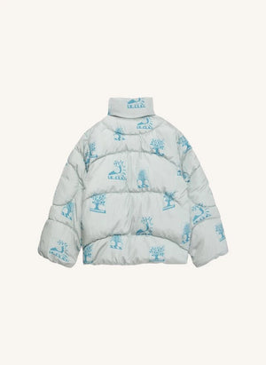True Artist - Ex Libris puffer jacket | Light blue