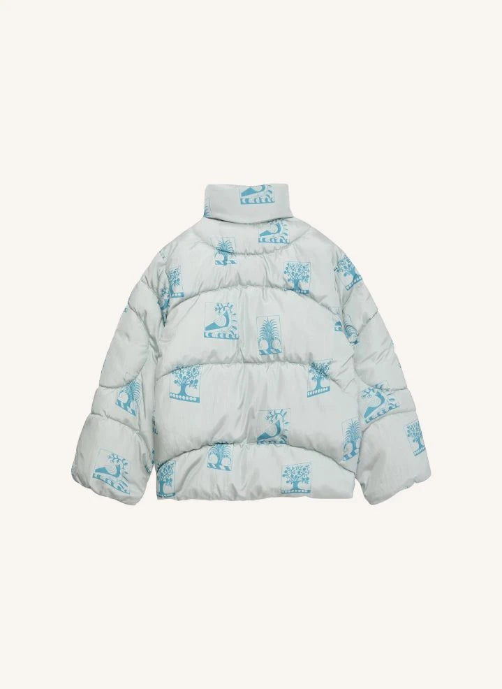 True Artist - Ex Libris puffer jacket | Light blue