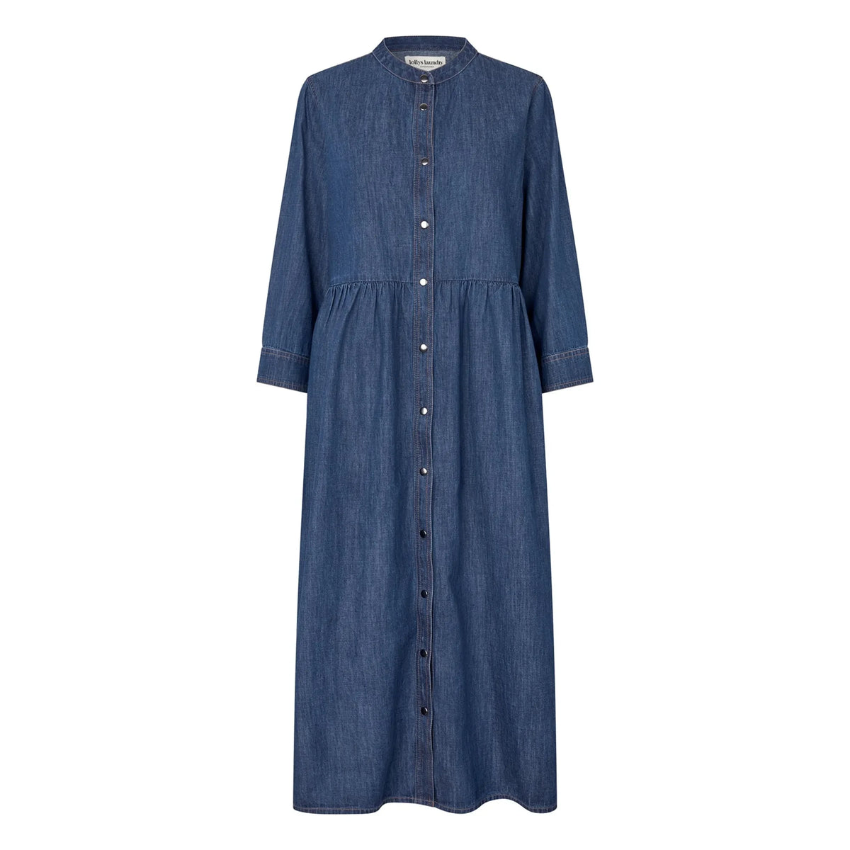 Lollys Laundry - Aliya Denim Cotton Dress | Navy