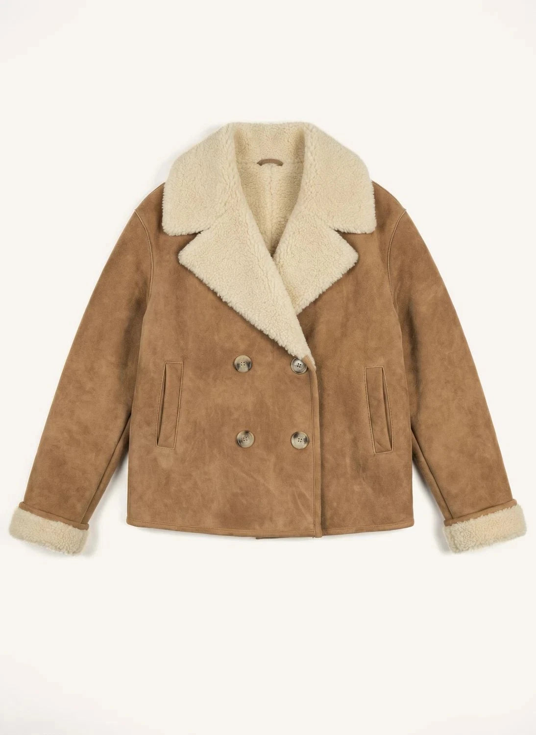 Leon & Harper - Vyn Pea Coat | Cognac