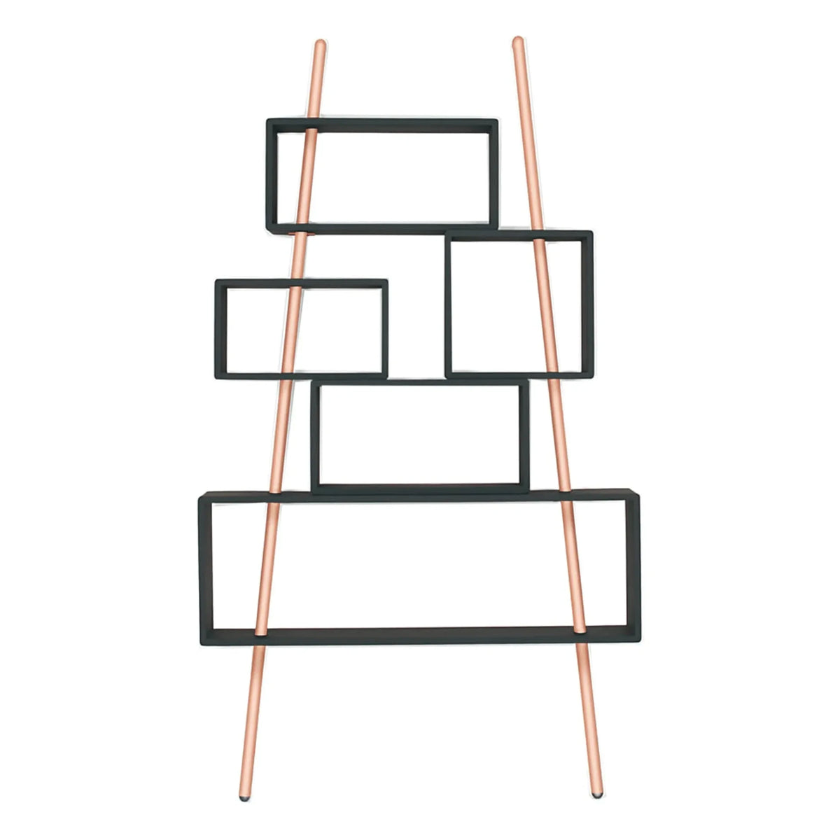 Laurette - "La Folie" Coal and Copper Bookshelf | Carbon