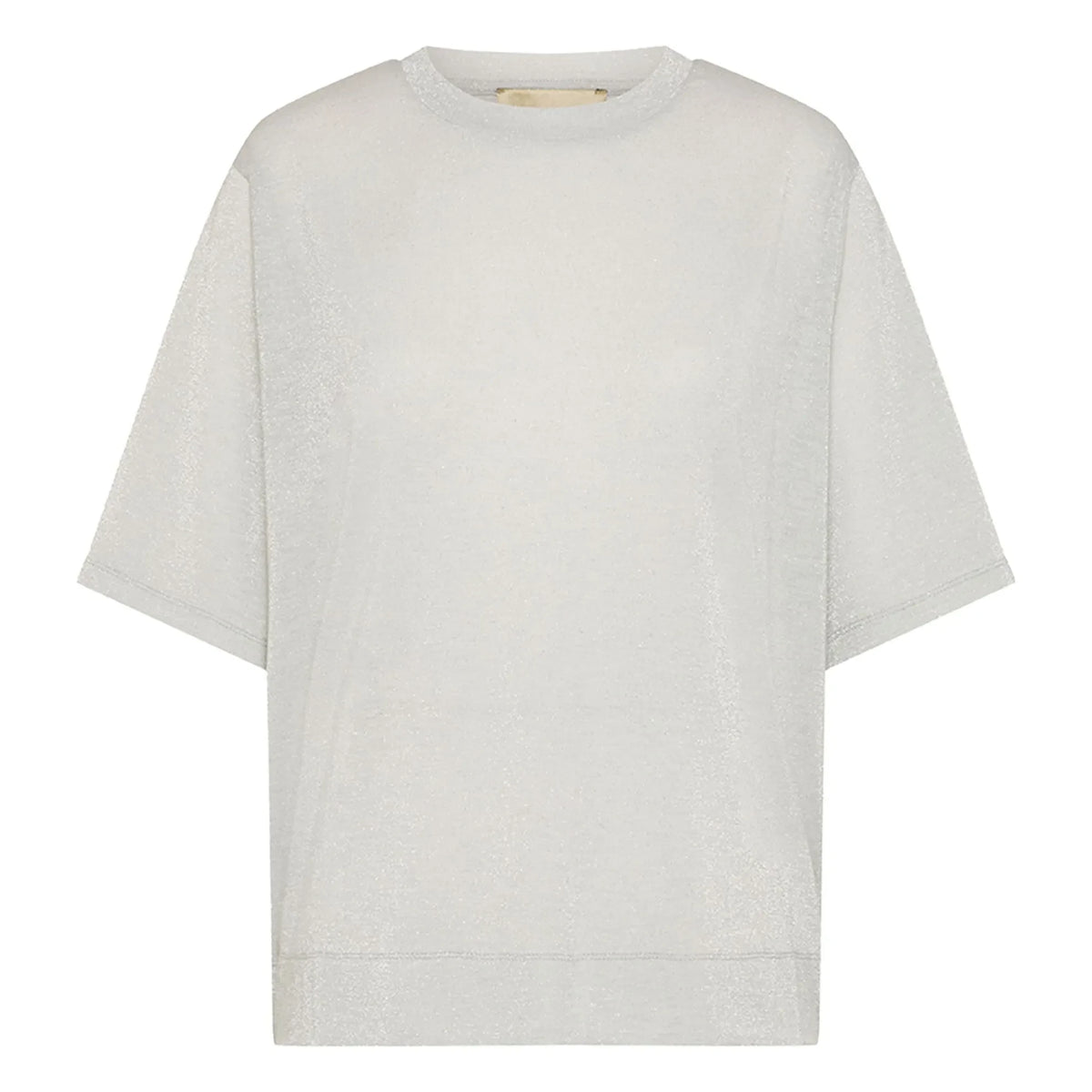 Momoni - Iora Metallic T-Shirt | Light Gray