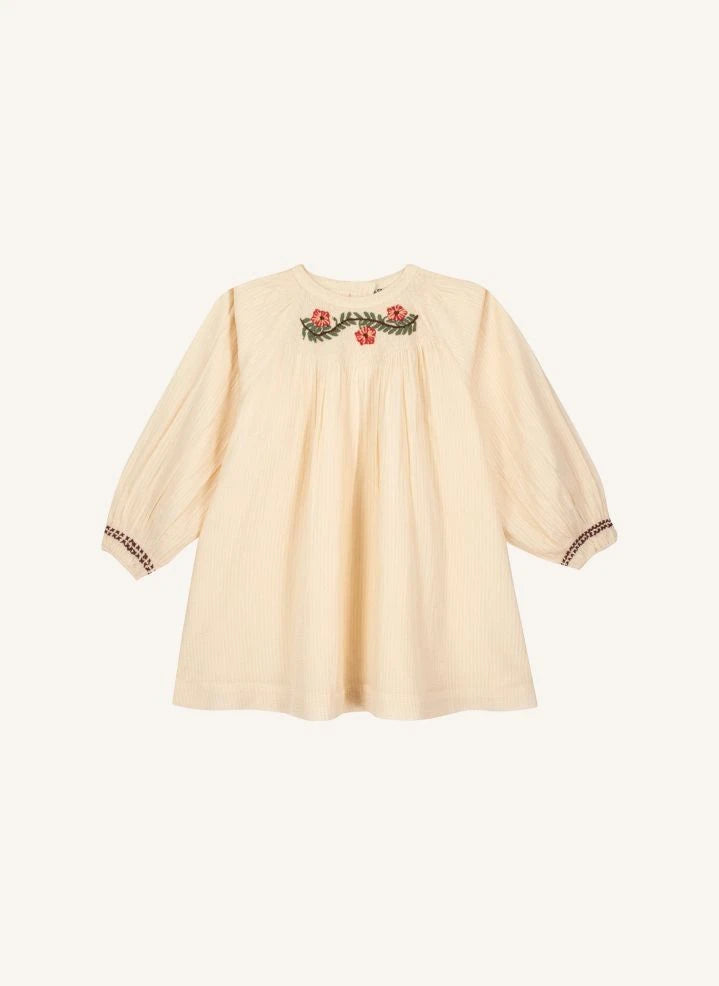 Bonton - Perfect Embroidered Dress | Ecru