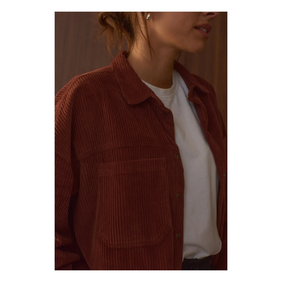Marlot Paris - Paola Velvet Shirt - Women's Collection | Chocolate
