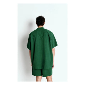 American Vintage - Rygybay Organic Cotton Shirt | Chrome Green