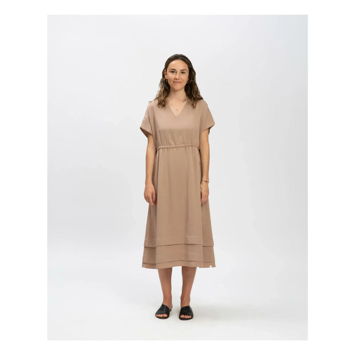 Matona - Tencel Dress | Light Brown