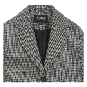 Finger in the nose - Welly Houndstooth Jacket | Black