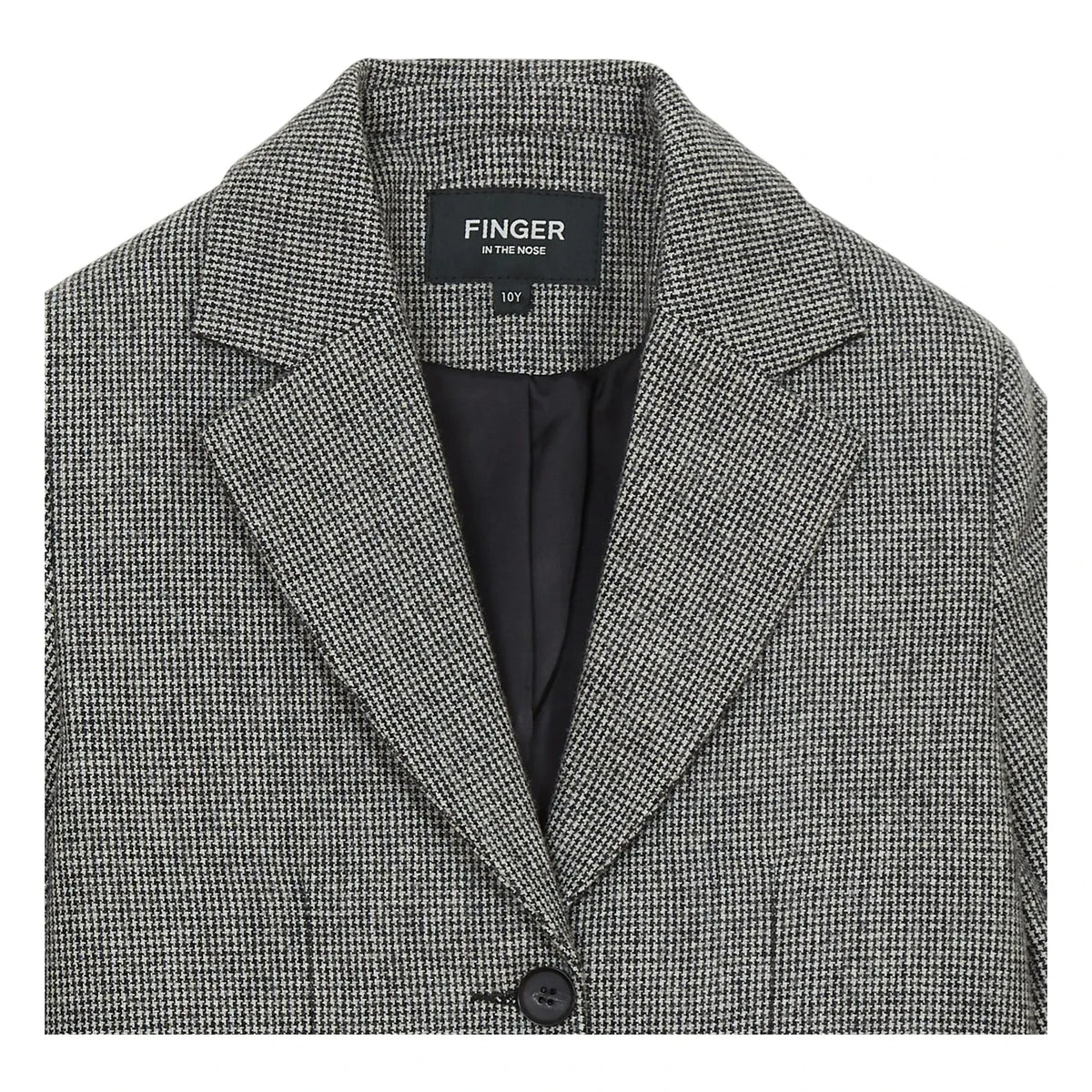 Finger in the nose - Welly Houndstooth Jacket | Black