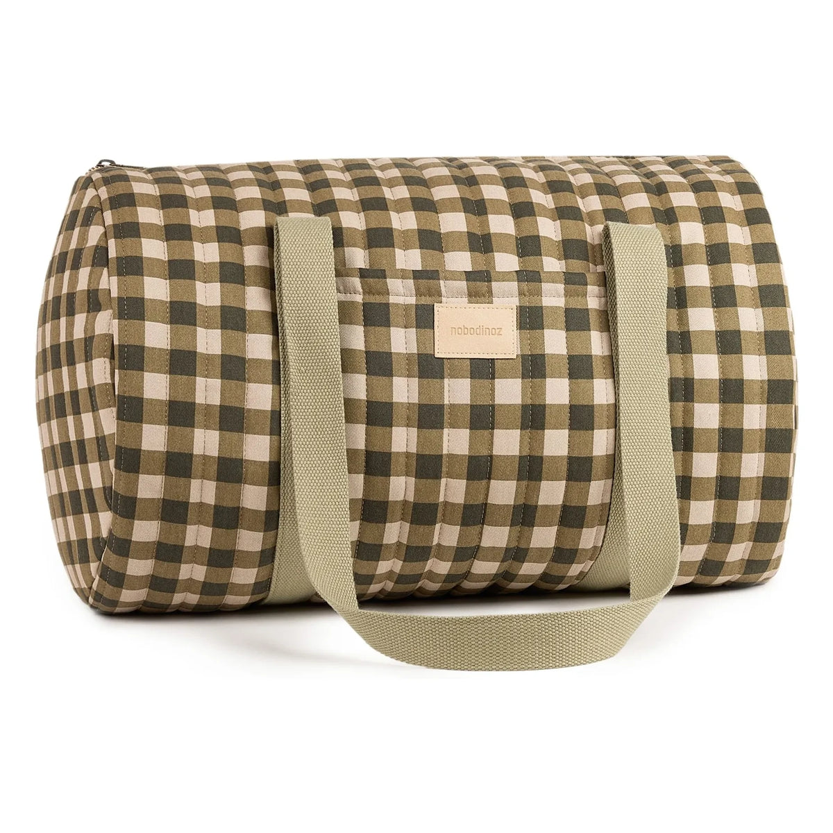 Nobodinoz - Hyde Park Checkered Weekend Bag | Green