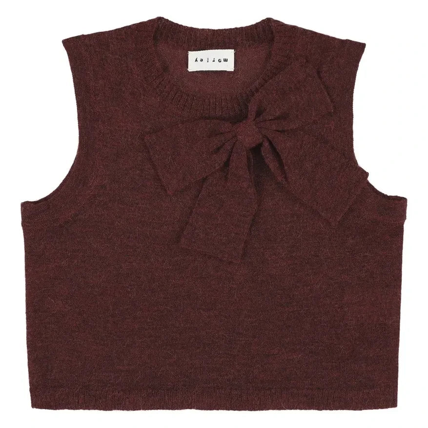 Morley - Zahara Sleeveless Wool Sweater | Burgundy