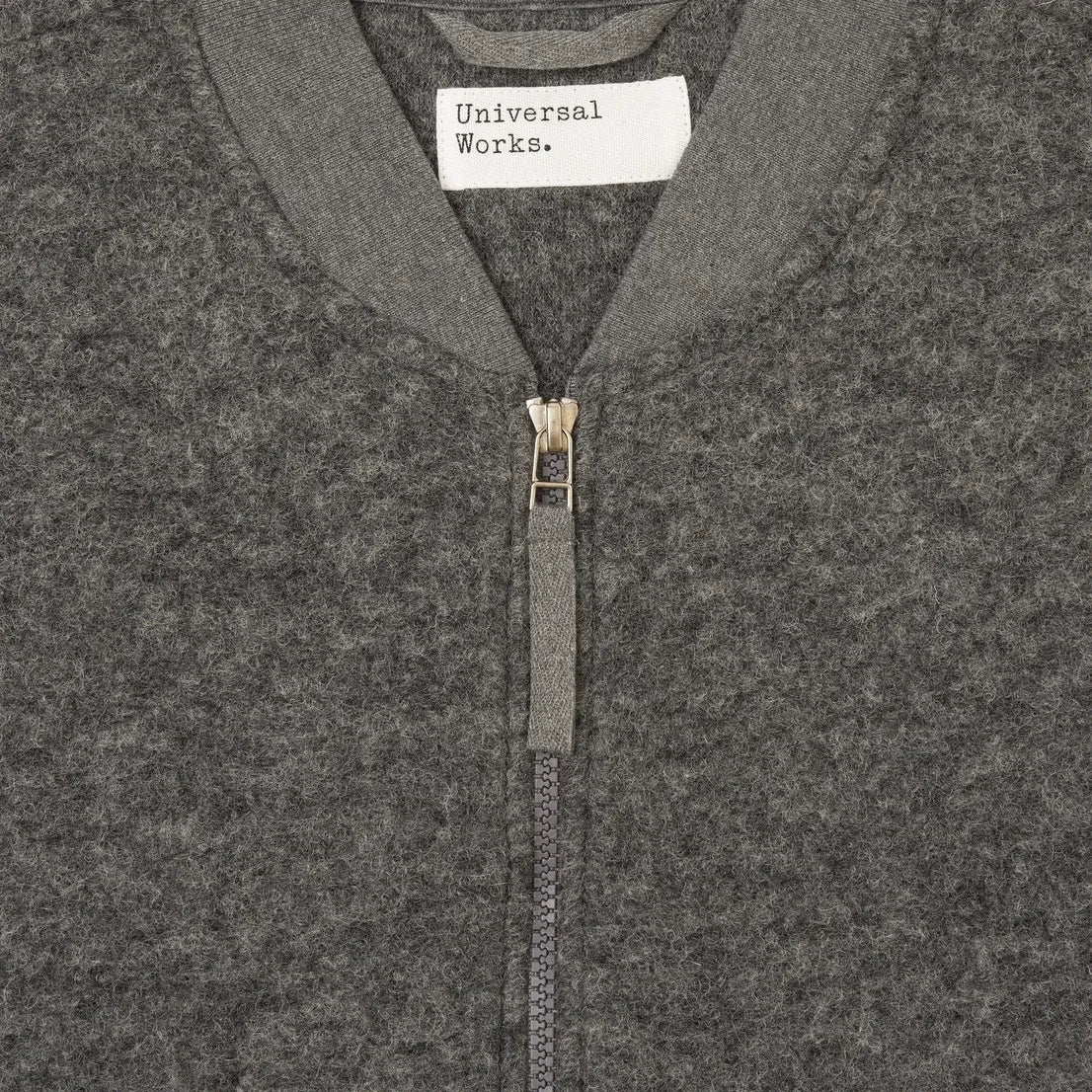 Universal Works - Sleeveless Wool Jacket | Dark grey