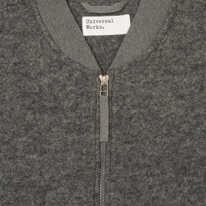 Universal Works - Sleeveless Wool Jacket | Dark grey