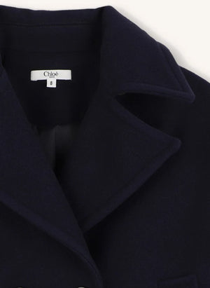 Chloé - Wool Coat | Dark Blue