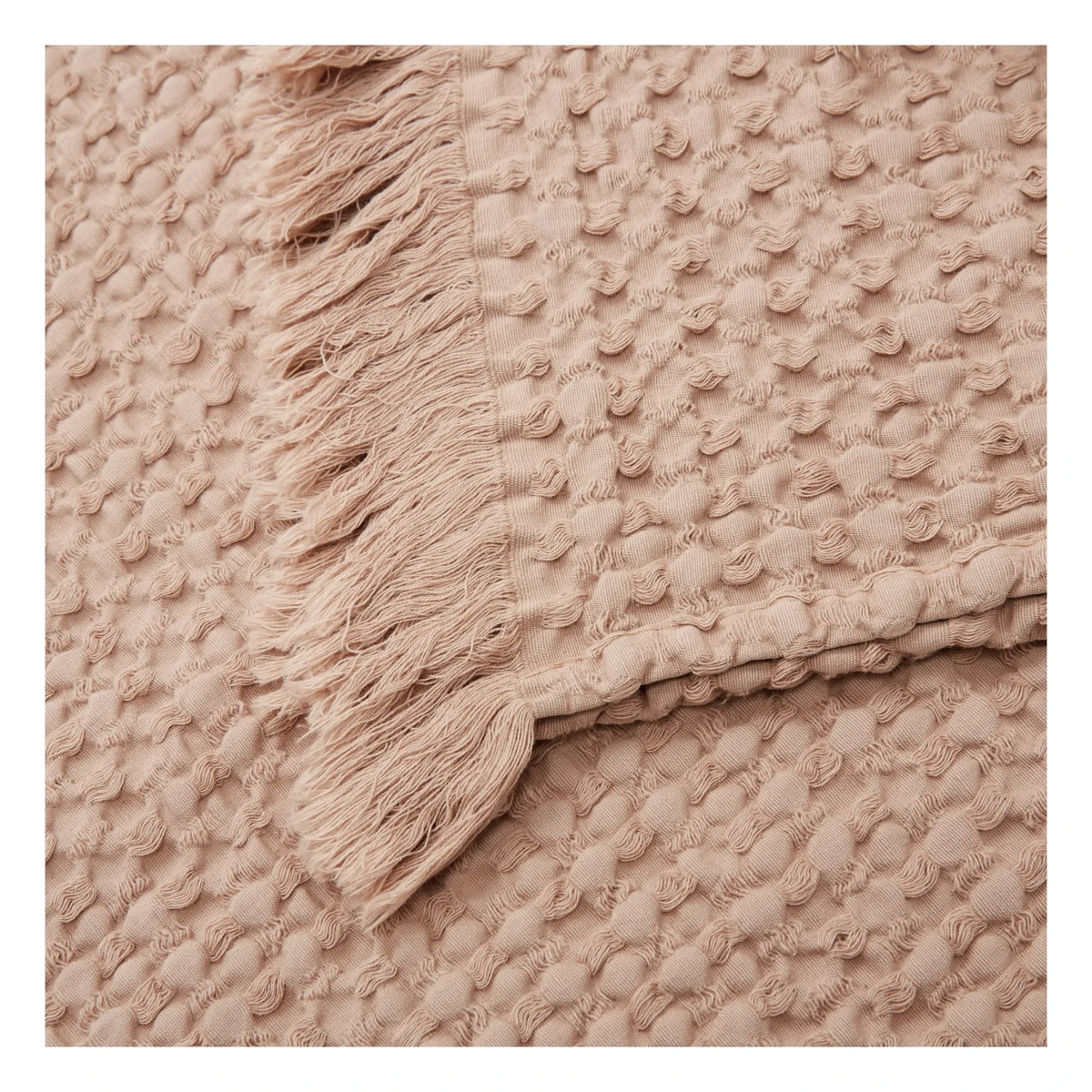 Haomy - Tempo Cotton Blanket | Beige pink