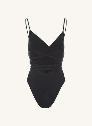 Matteau - Knotted Wrap Swimsuit | Black