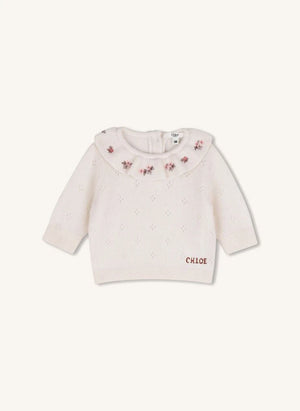 Chloé - Cashmere T-shirt and Trousers Set | Chalk