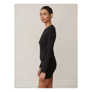 Skall Studio - Edie Organic Cotton Long Sleeve T-Shirt | Black