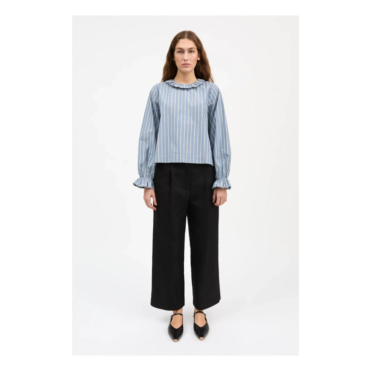 Skall Studio - Blue Cornflower Organic Cotton Blouse