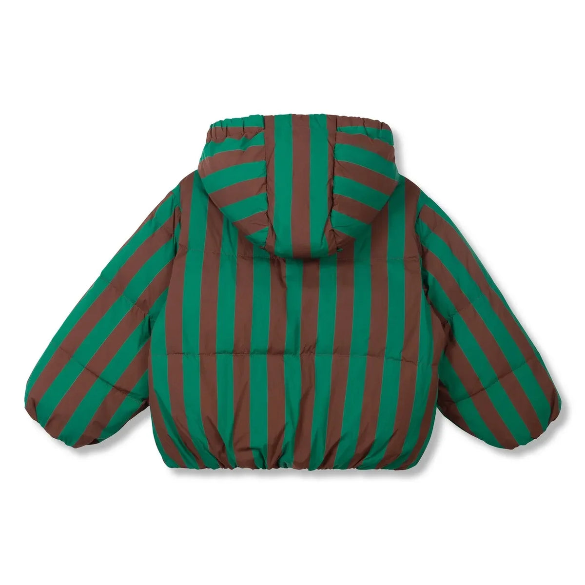Wynken - Striped Duck Down Jacket | Green