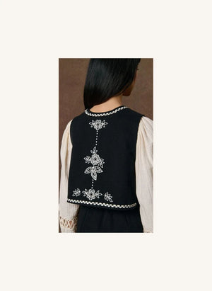 Louise Misha - Soniago Organic Cotton Top | Black