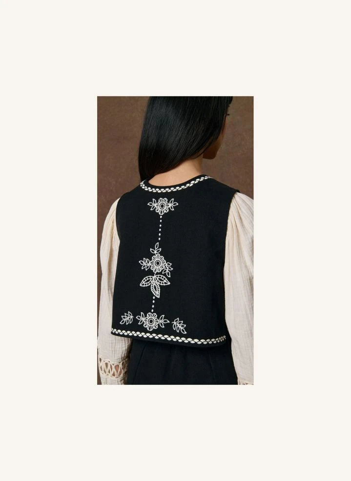 Louise Misha - Soniago Organic Cotton Top | Black