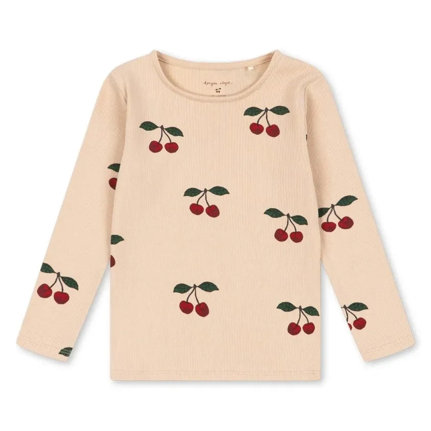 Konges Sløjd - Ella Organic Cotton Cherry T-Shirt | Light Pink