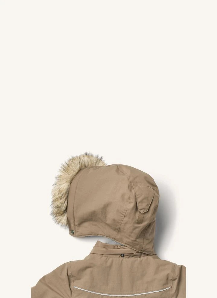 Wheat - Mathilde Parka Made from Recycled Fibers | Beige