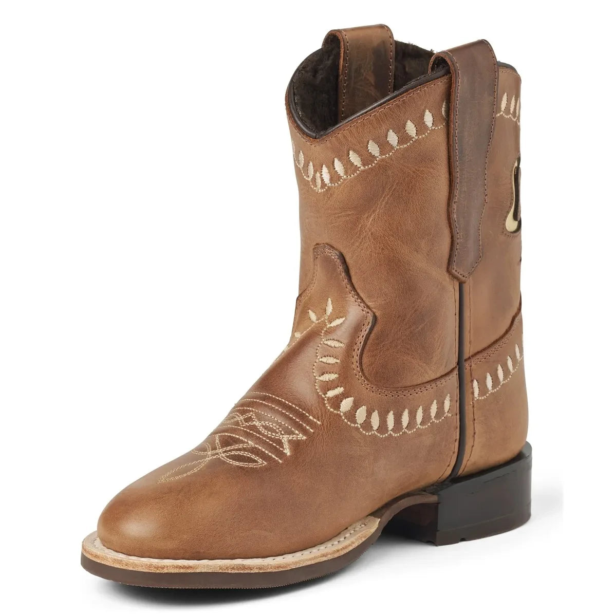 Copenhagen Colors - Low Ankle Boots with Bow | Cognac
