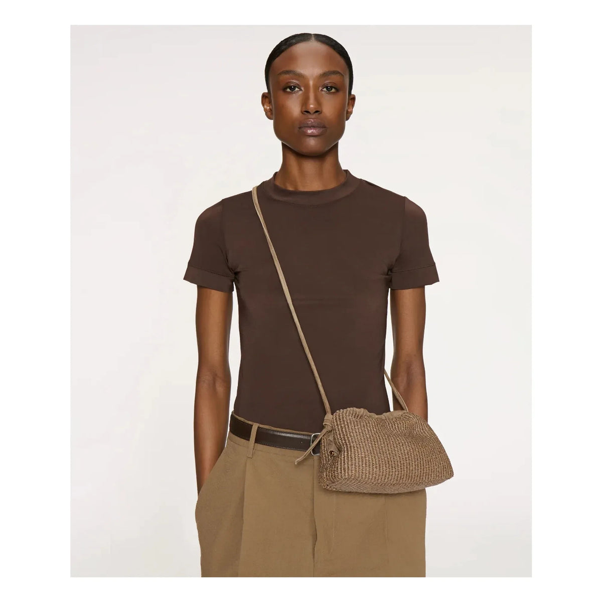 Mansur Gavriel - Cloud Clutch Bag | Taupe Brown