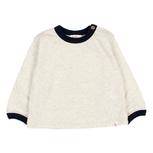 Búho - Contrast Chenille T-shirt | Ecru