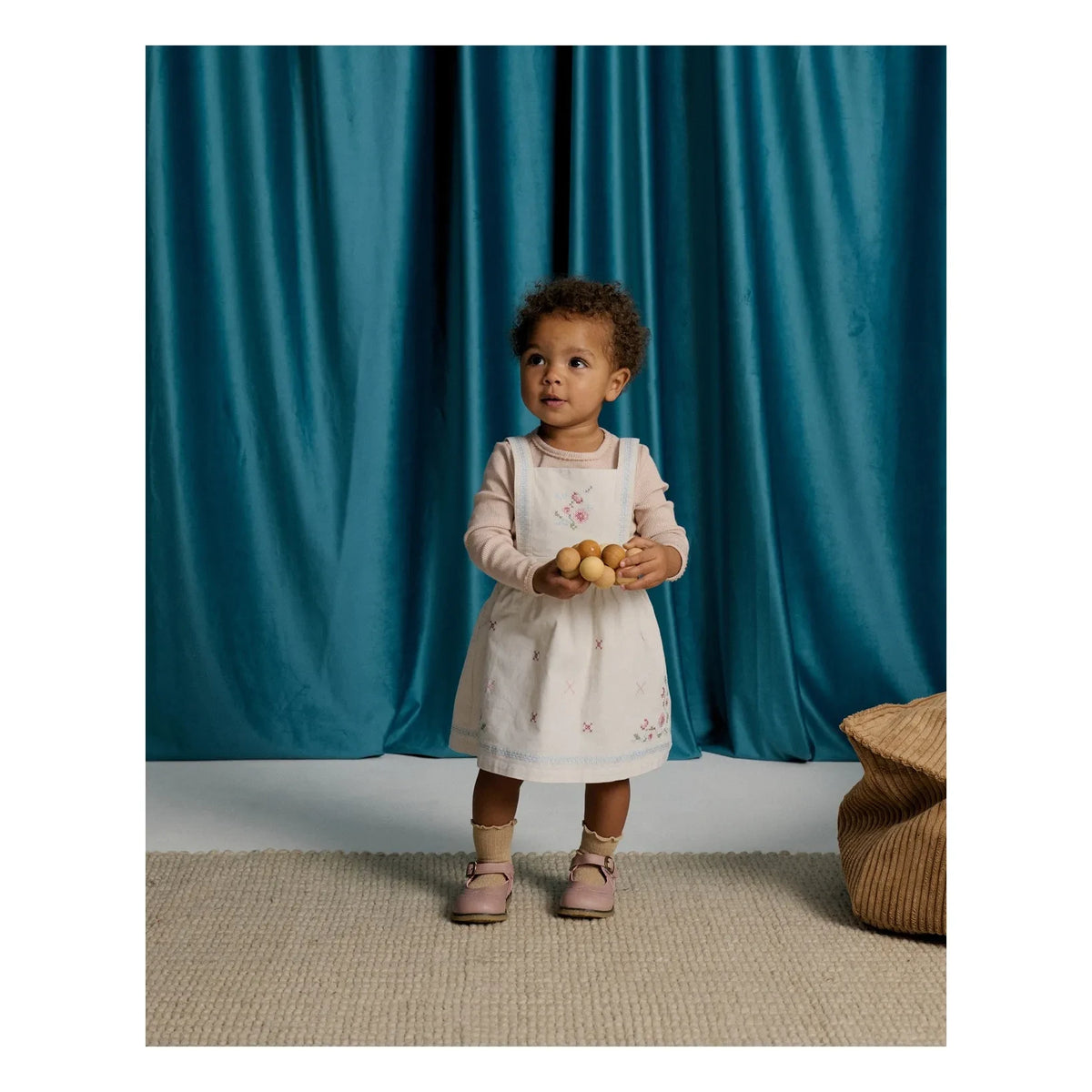 Gingersnaps - Vera embroidered dress and shirt set | Ecru