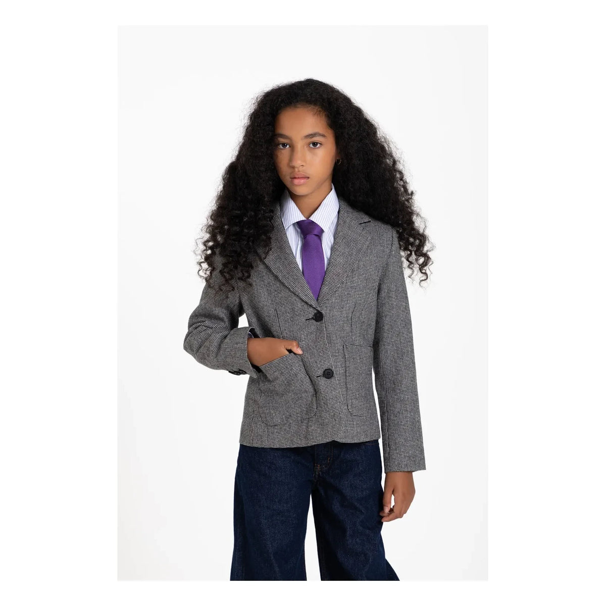Finger in the nose - Welly Houndstooth Jacket | Black