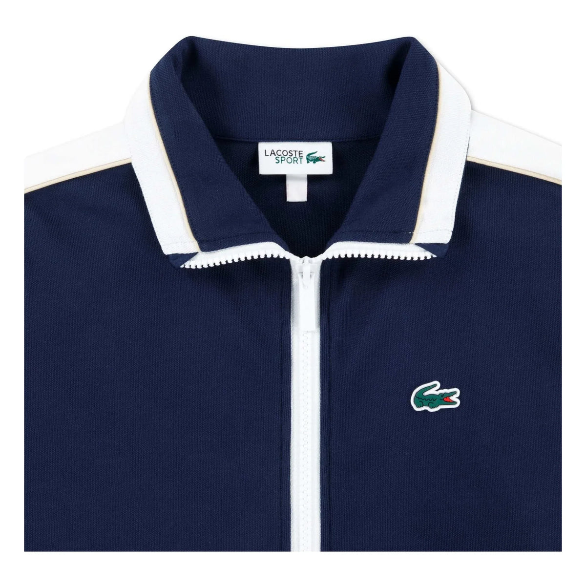 Lacoste - Organic Cotton Sports Zip-up Sweatshirt | Navy Blue