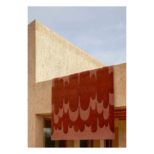 Nanimarquina - Echo Wool Rug, Lucia Eames | Terracotta