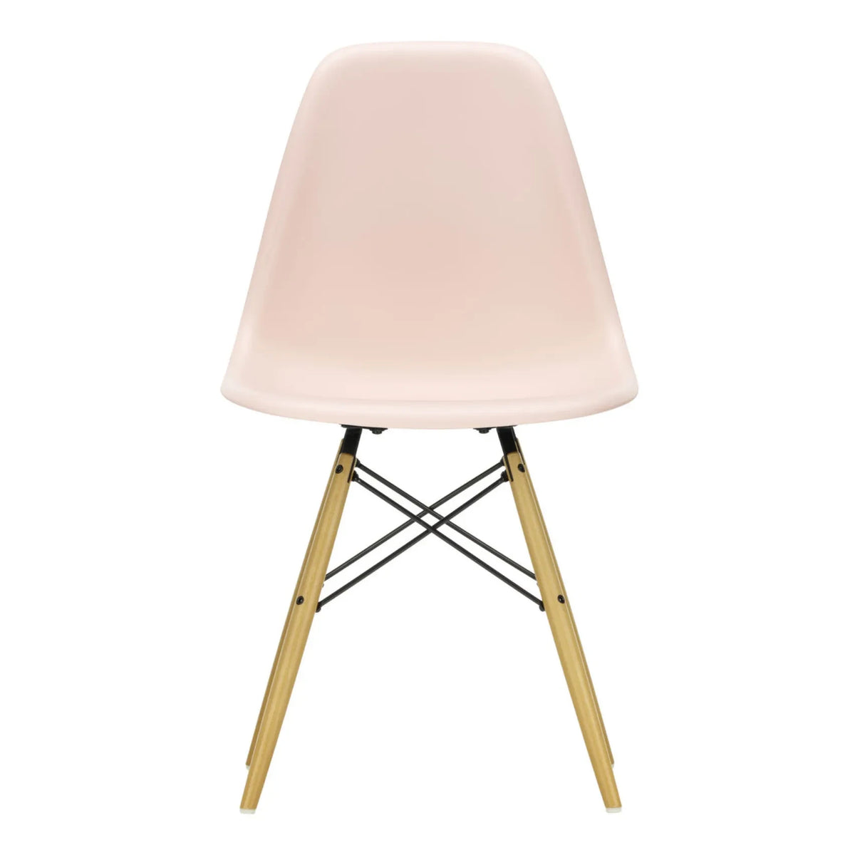 Vitra - DSW Plastic Chair - Beechwood Base - Charles & Ray Eames | Soft Pink