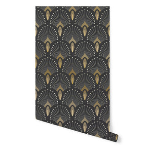 PaperMint - Traditional 1925 Wallpaper | Charcoal gray