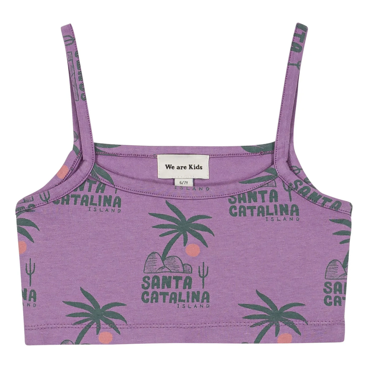We Are Kids - Crop Top Vic Palmiers Organic Cotton | Purple