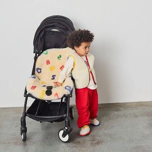 Binibamba BOBO Leterland Snuggler - Milk-Seat Liners-Milk-One Size | Natural Baby Shower