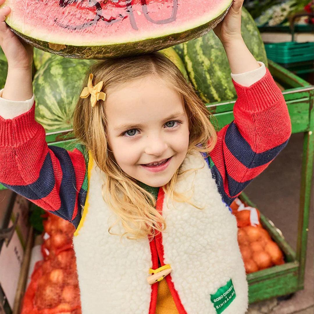 Binibamba BOBO X BINI Merino Snugglevest - Milk-Snugglesuits-Milk-0-6m | Natural Baby Shower