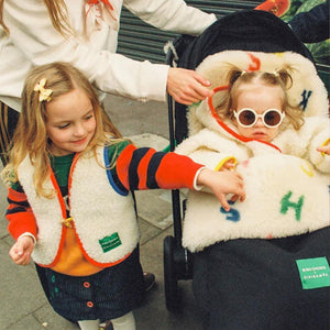 Binibamba BOBO X BINI Merino Snugglevest - Milk-Snugglesuits-Milk-0-6m | Natural Baby Shower