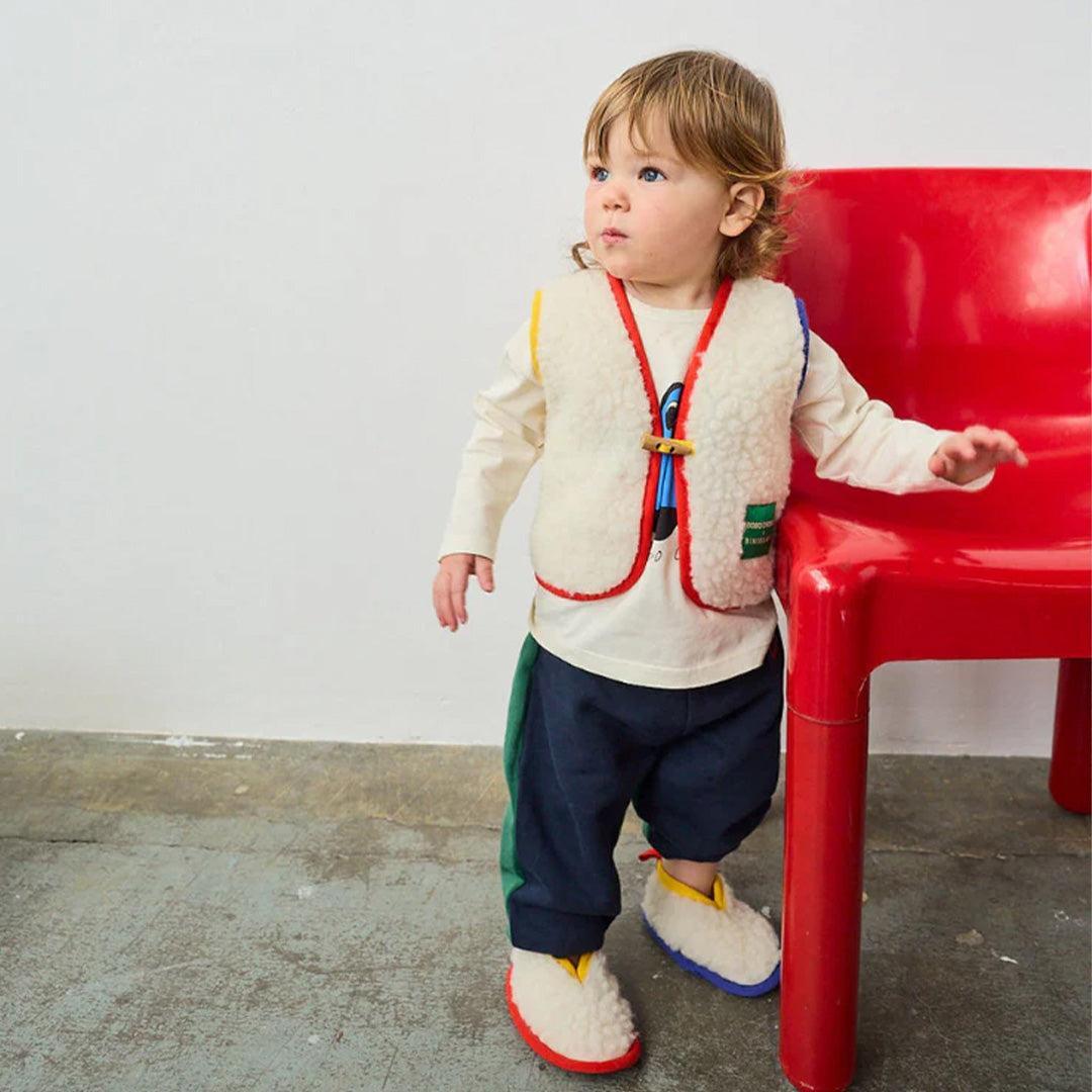 Binibamba BOBO X BINI Merino Snugglevest - Milk-Snugglesuits-Milk-0-6m | Natural Baby Shower