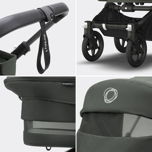 Bugaboo Donkey 5 Mono Complete - Black/Forest Green-Strollers- | Natural Baby Shower
