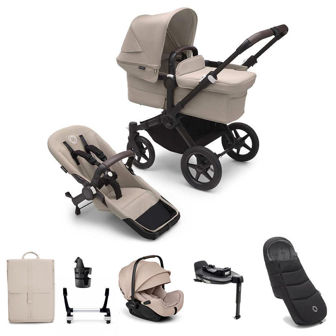 Bugaboo Donkey 5 Mono Ultimate Newborn Bundle-Travel Systems-Desert Taupe- | Natural Baby Shower