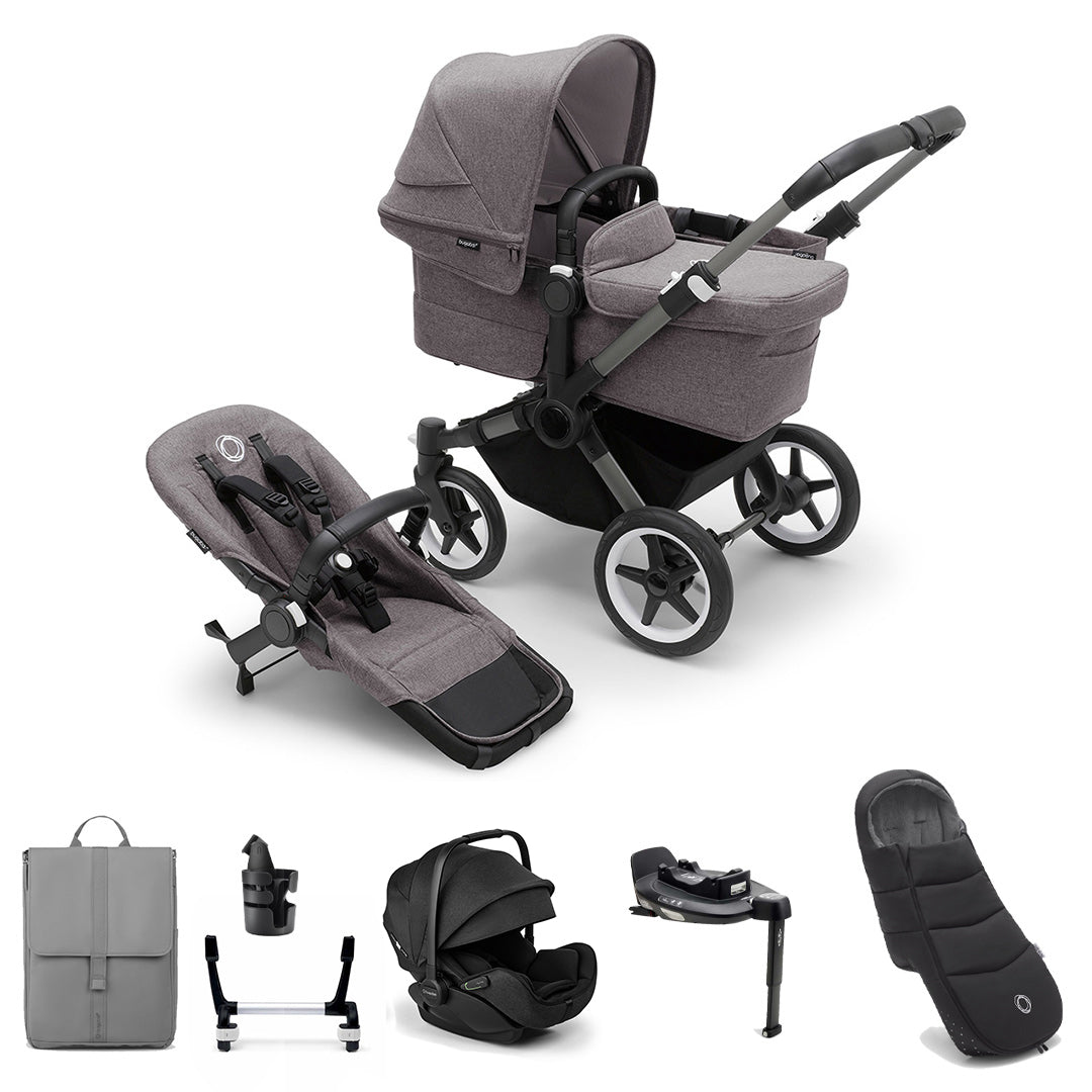 Bugaboo Donkey 5 Mono Ultimate Newborn Bundle-Travel Systems-Desert Taupe- | Natural Baby Shower