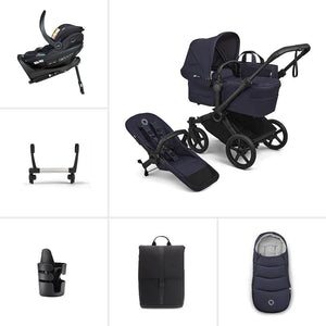 Bugaboo Donkey 6 Single Ultimate Go Beyond 2 Newborn Bundle-Travel Systems-Deep Indigo- | Natural Baby Shower